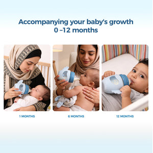 FISH Bear Rocket Glass Bottle - littlefishbaby