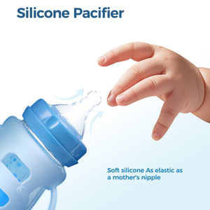 FISH Surprise Face Glass Bottle - littlefishbaby