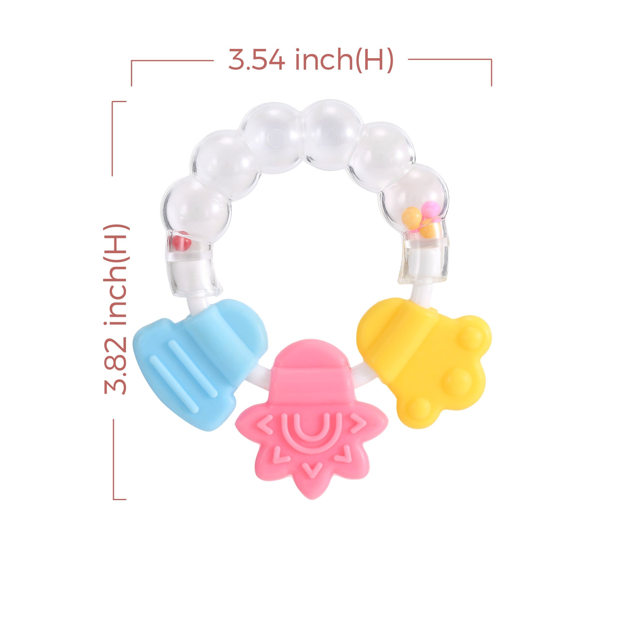 RattleBloom™ Multi - Sensory Teether Ring - littlefishbaby