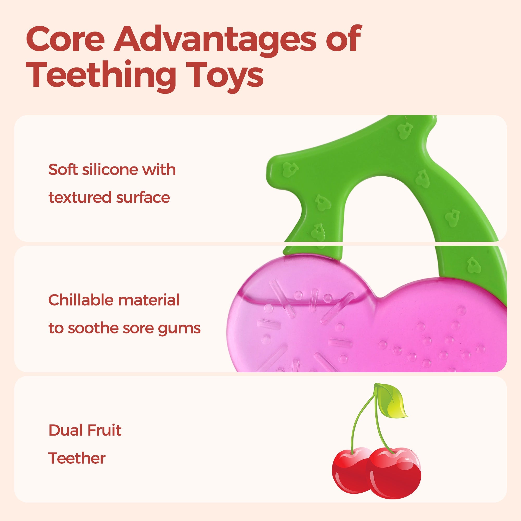 CherryChomp™ Dual Fruit Teether - littlefishbaby