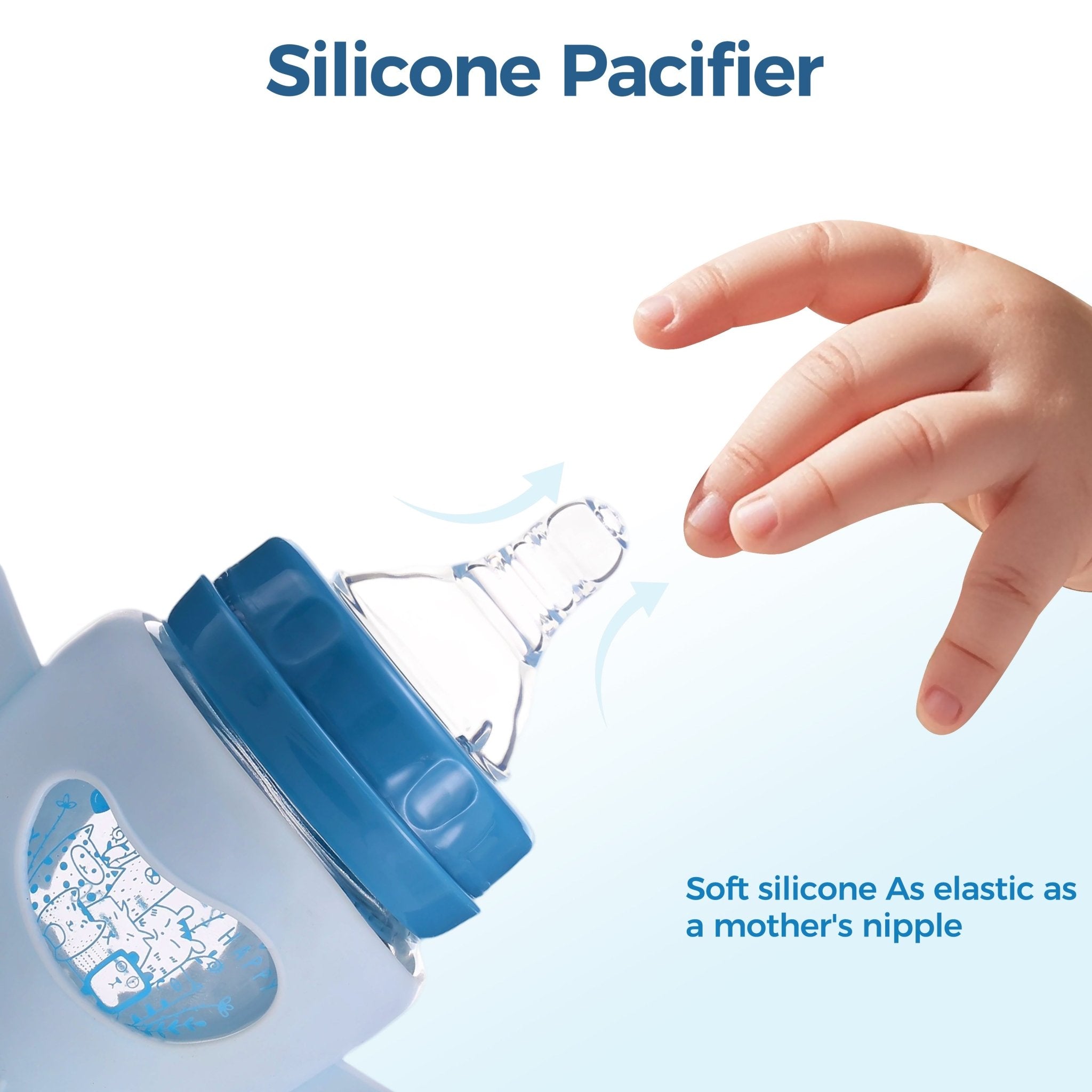 FISH Bear Rocket Glass Bottle - littlefishbaby