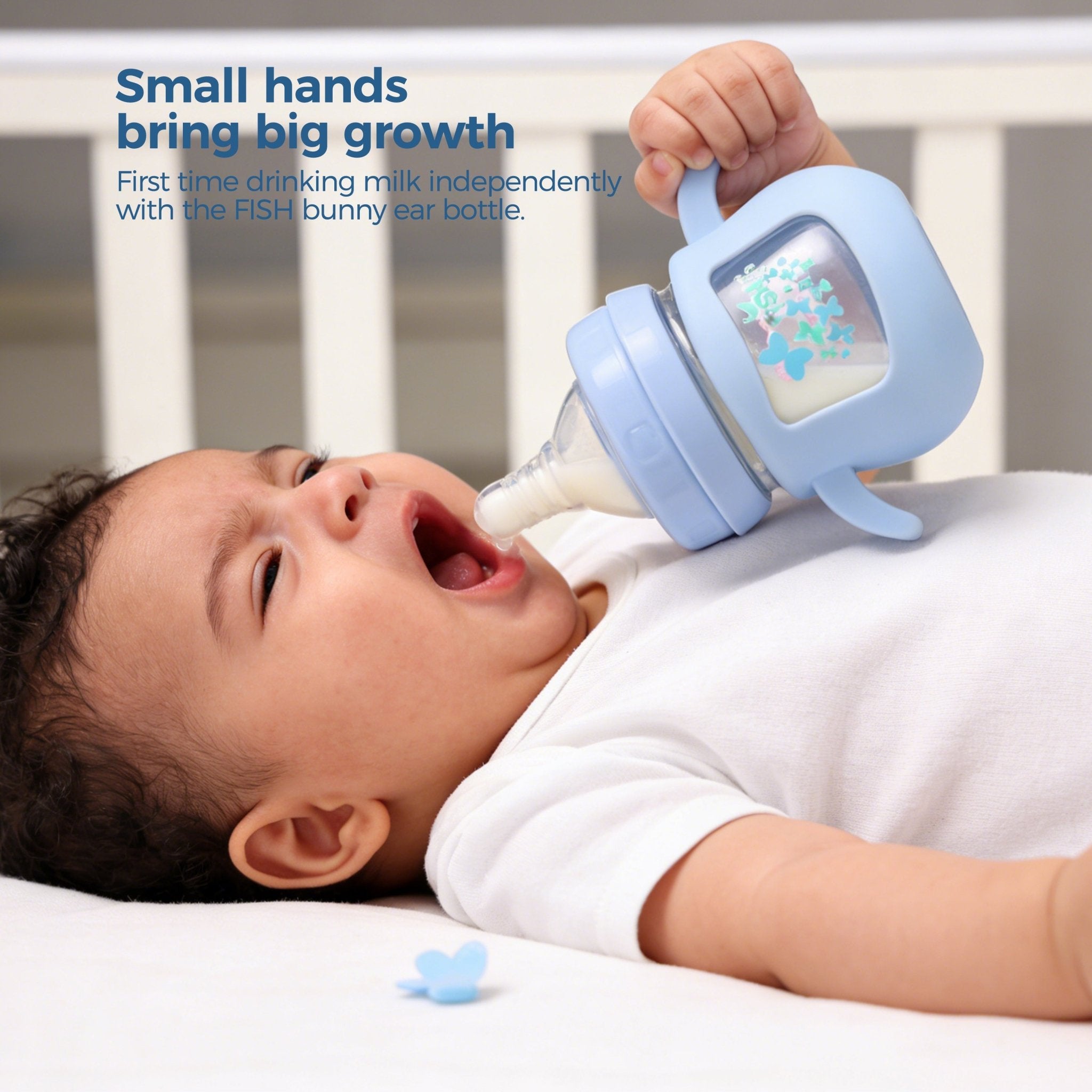 FISH Bunny Gem Glass Bottle - littlefishbaby