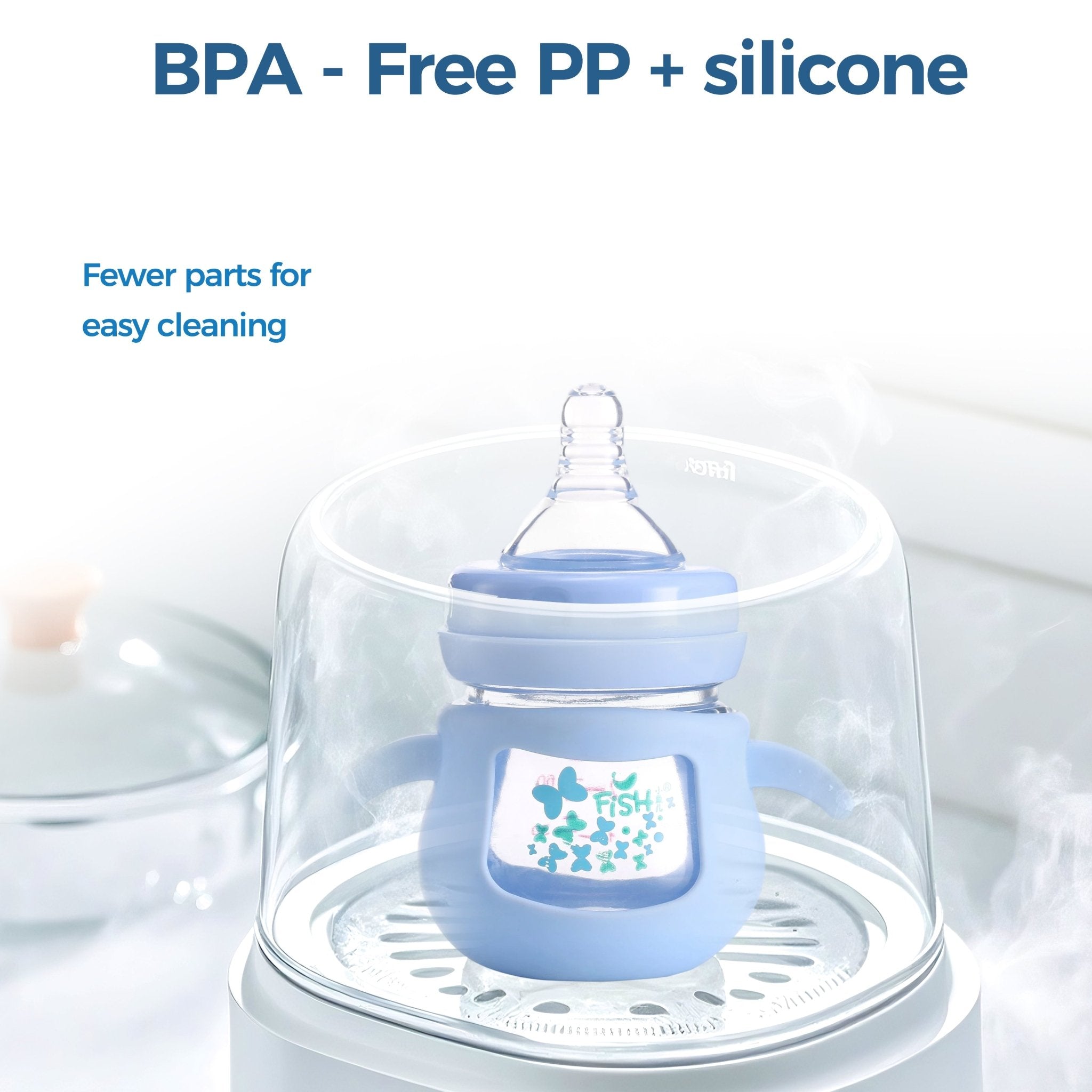 FISH Bunny Gem Glass Bottle - littlefishbaby