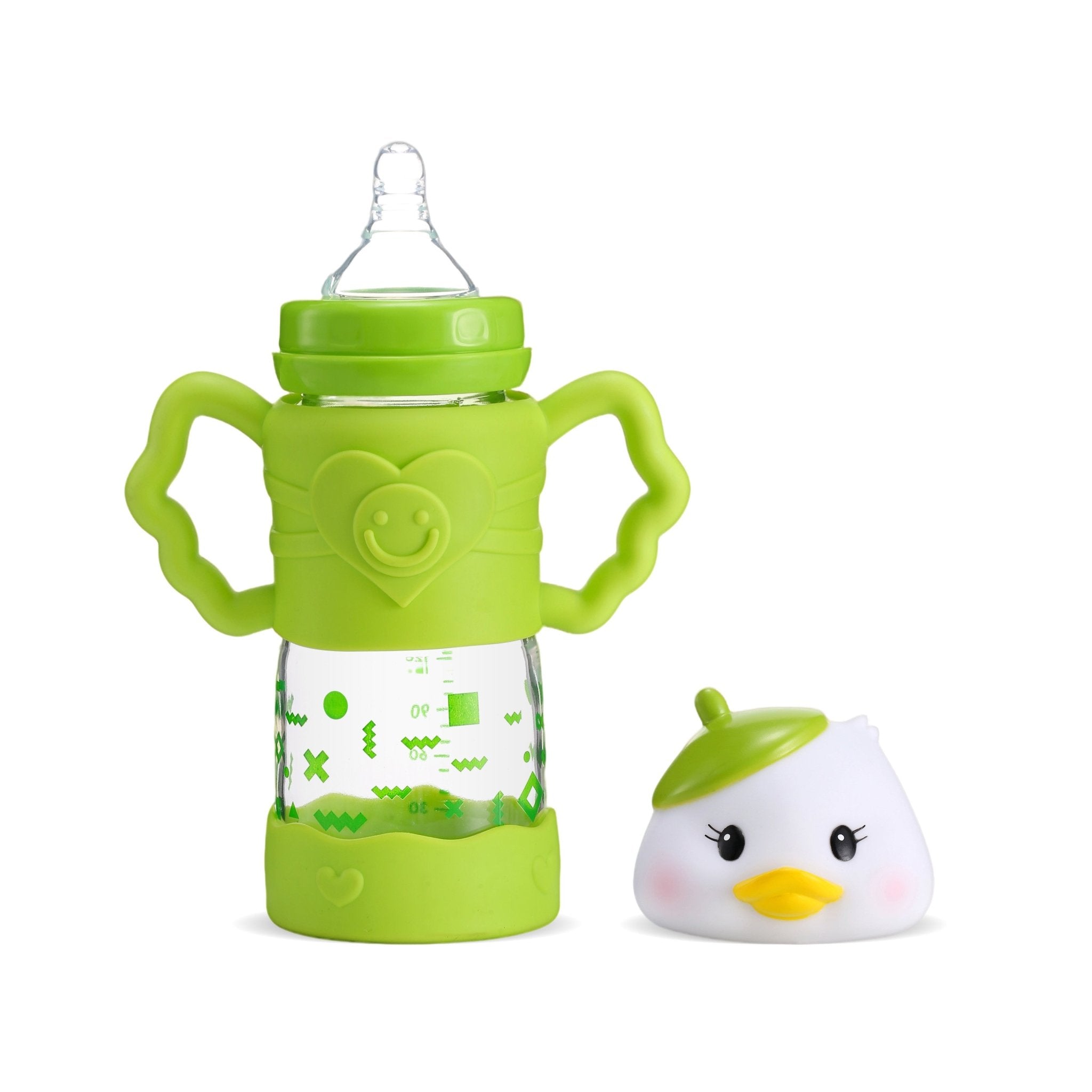 FISH Duck Head Glass Bottle - littlefishbaby