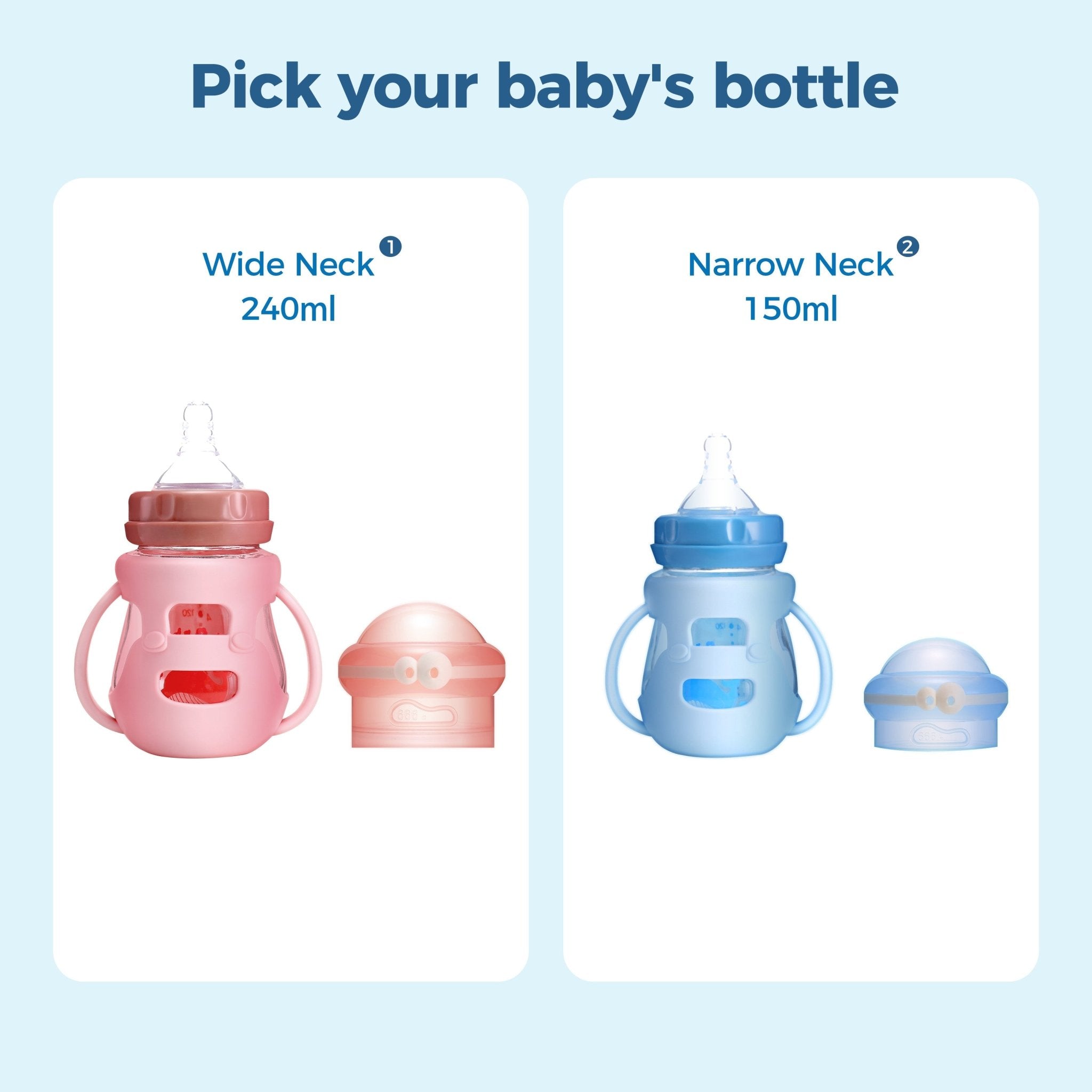 FISH Surprise Face Glass Bottle - littlefishbaby